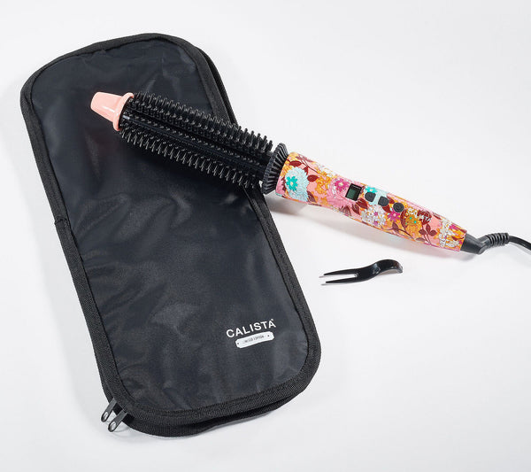 Calista Heated Round Brush with Bag (Floral) - Refurbished