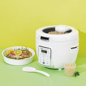 Aroma 20-Cup Electric Rice Cooker (White) - Refurbished