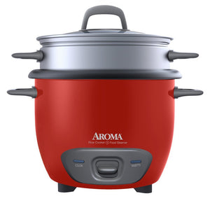Aroma 6-Cup Pot-Style Rice Cooker & Food Steamer - Refurbished