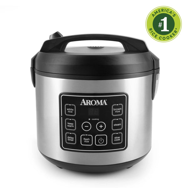 Aroma 20-Cup Digital Rice Cooker & Food Steamer - Refurbished