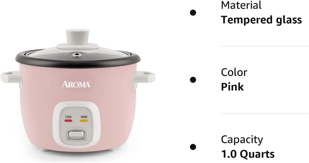Aroma 4-Cup Rice Cooker & Food Steamer - Refurbished
