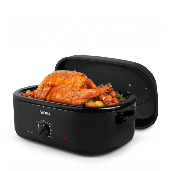 Aroma 18QT Electric Roaster Oven w/ High Dome Lid - Refurbished