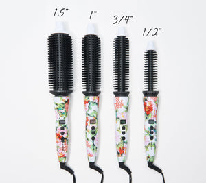 Calista Grip Heated Round Brush with Bag (Spring Floral) - Refurbished