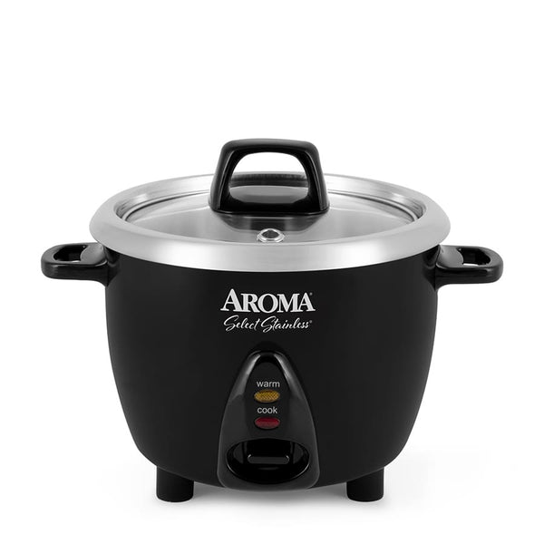 Aroma Select 6-Cup Rice Cooker & Warmer (Black) - Refurbished