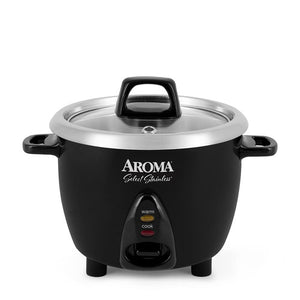 Aroma Select 6-Cup Rice Cooker & Warmer (Black) - Refurbished