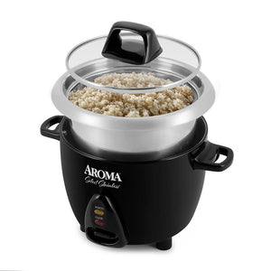 Aroma Select 6-Cup Rice Cooker & Warmer (Black) - Refurbished