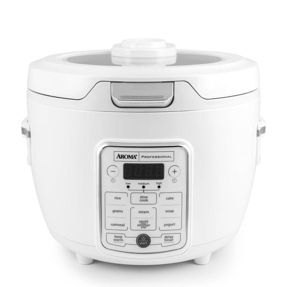 Aroma 20-Cup Electric Rice Cooker (White) - Refurbished