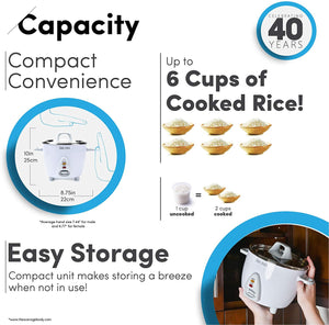 Aroma Select 6-Cup Rice Cooker & Warmer - Refurbished