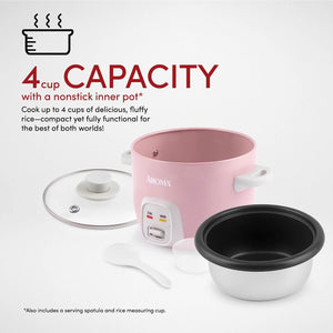 Aroma 4-Cups Rice Cooker - Refurbished