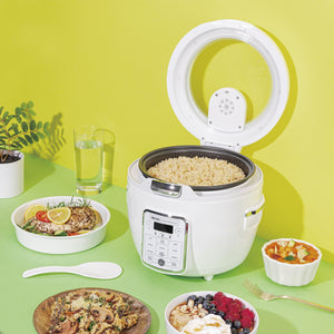 Aroma 20-Cup Electric Rice Cooker (White) - Refurbished