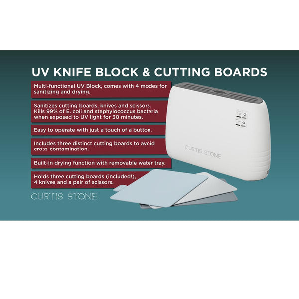 Curtis Stone UV Knife Block & Cutting Boards - Refurbished