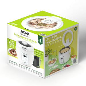 Aroma 20-Cup Electric Rice Cooker (White) - Refurbished