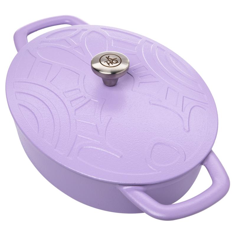 Kitchen HQ Spring Bunny Cast Iron Casserole - Refurbished