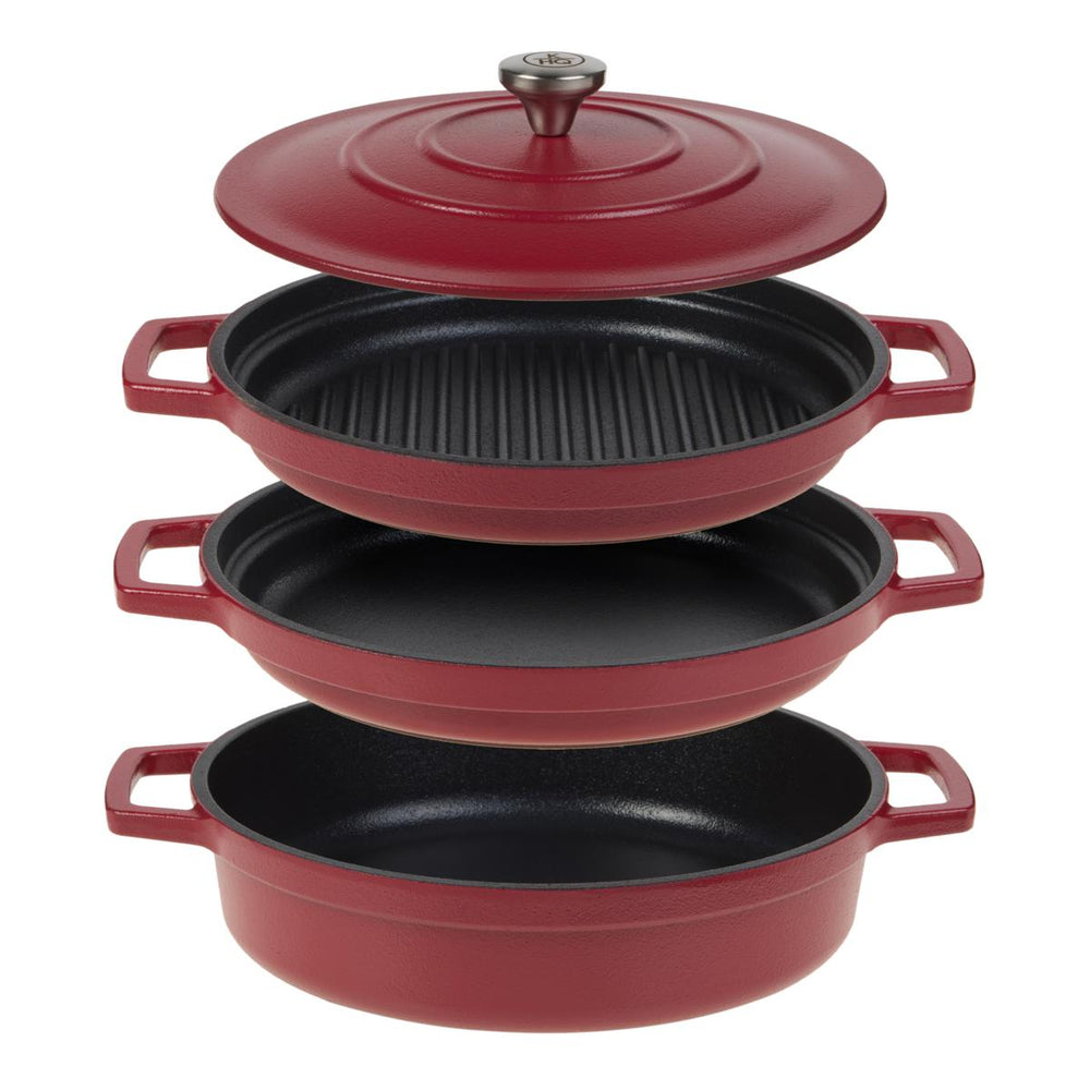 Kitchen HQ 4pc Cast Iron Cookware Set - Refurbished