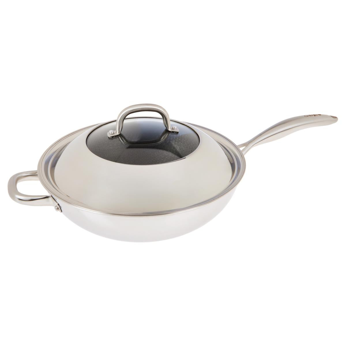 Chef Jet Tila Hybrid Nonstick Stir Fry Pan with Domed Lid